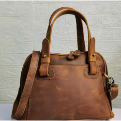 ALMA CRAZY HORSE TYPE GENUINE WOMEN'S LEATHER BAG