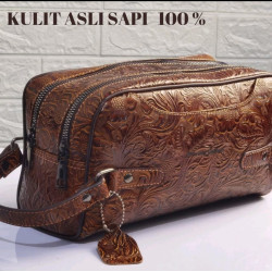 COWHIDE MEN'S CLUTCH BAG