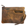 GENUINE LEATHER THIN CLUTCH BAG